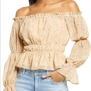 Wayf summer cropped blouse